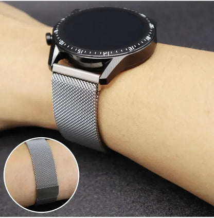 20mm 22mm Magnetic Milanese Strap for Garmin Forerunner165 55 645 265 965 255/Active 5/Vivoactive Comfortabe Band Garmin Venu 3