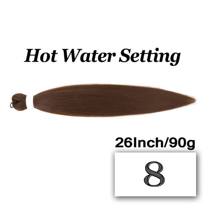 Braiding Hair Pre-stretched 26 Inch Hair Extensions for Afro Crochet Braids Synthetic Hair DIY Purple Pink Peach Red Jumbo Braid