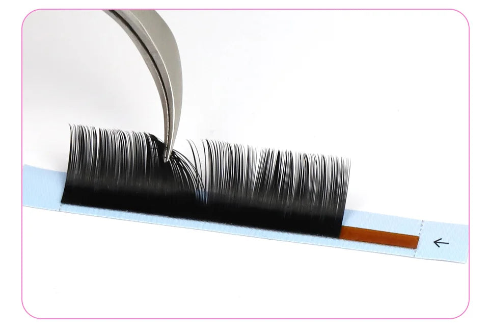 Rujade All Sizes 6-20mm Individual Eyelash Extension Matte Black Premium Russian Volume Eyelash Handmade Faux Mink Lashes Cilias