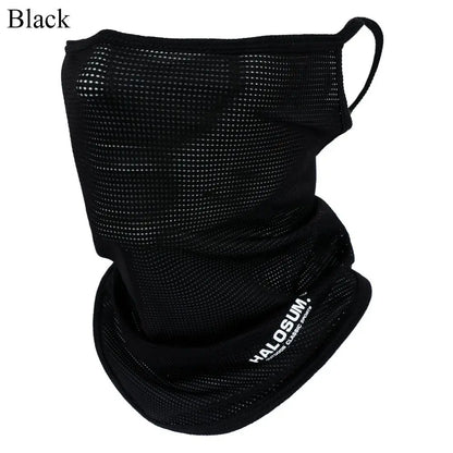Full Face Mask Balaclava Breathable Sun UV Protection Summer Ice Silk Sun Protection Bike Mask Motorcycle Scarf Neck Gaiter