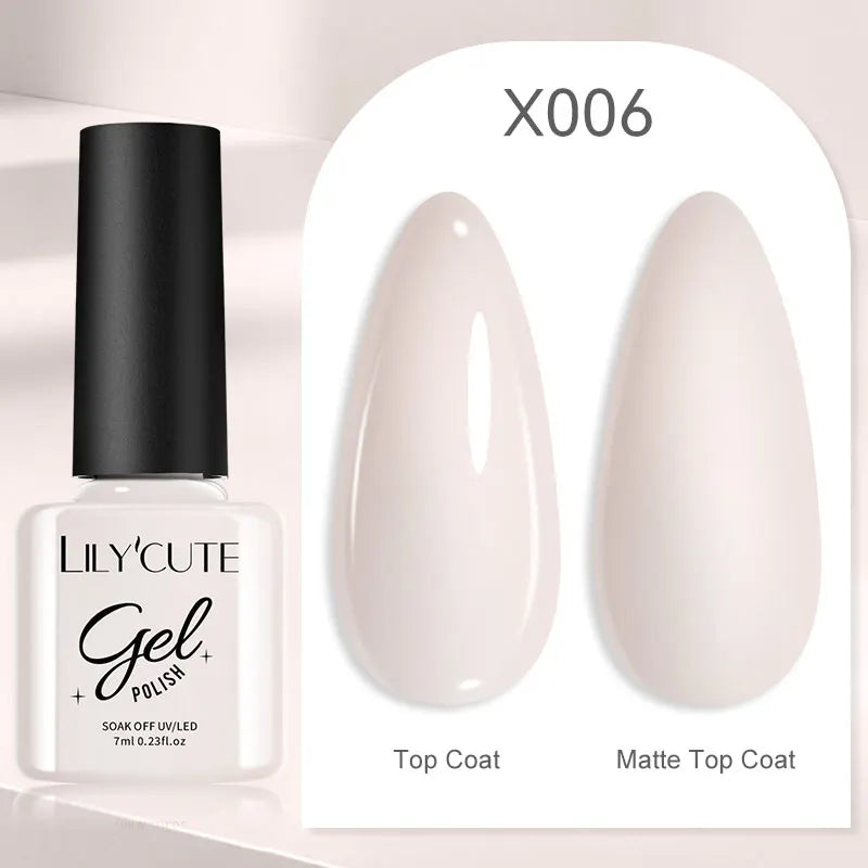LILYCUTE Ancora Red Autumn Winter Gel Nail Polish Semi Permanent Soak Off UV LED Gel Varnish Manicure Nail Supplies