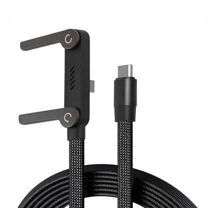 1/3PCS 240W PD Fast Charging Type C to Type C Cable USB C to Type C Cable Foldable Stand Phone Holder For iPhone 15 HUAWEI Xiaom