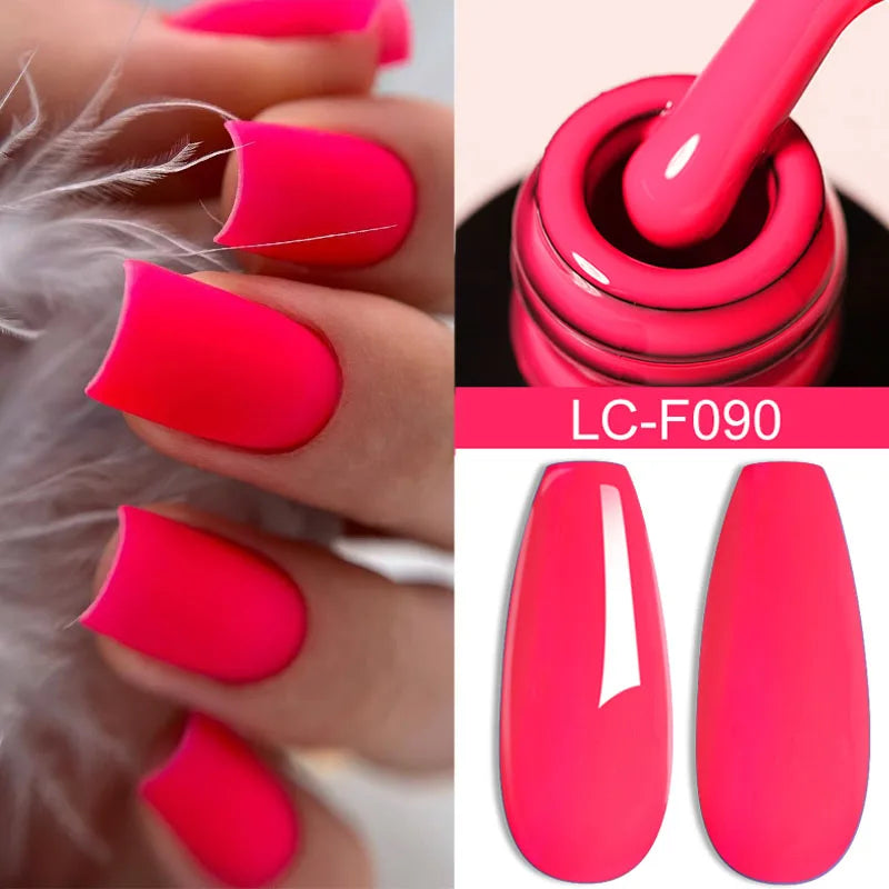 LILYCUTE 7ml White Color Gel Nail Polish Semi Permanent UV Gel Polish Gorgeous Full Coverage Soak Off UV LED Nail Gel Varnishes