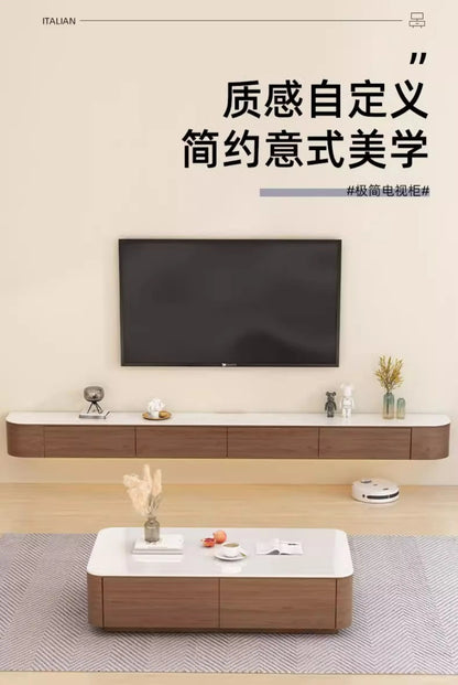 Italian Modern Tv Cabinet Durable Wall Mounted Premium Beauty Tv Cabinet Classic Space saving Meubles De Maison Furniture Home