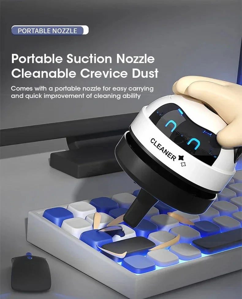 Vacuum cleaner Desktop Mini rechargeable cleaner Rubber shavings keyboard cleaner Portable automatic dust extractor