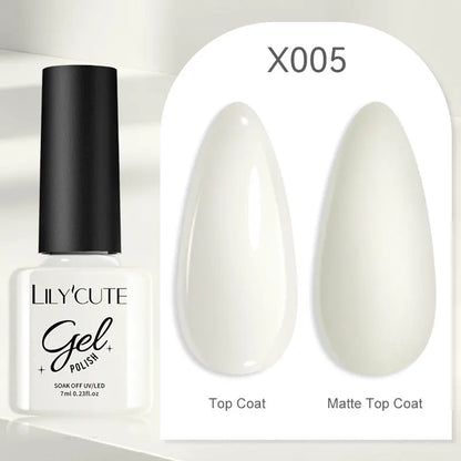 LILYCUTE Ancora Red Autumn Winter Gel Nail Polish Semi Permanent Soak Off UV LED Gel Varnish Manicure Nail Supplies