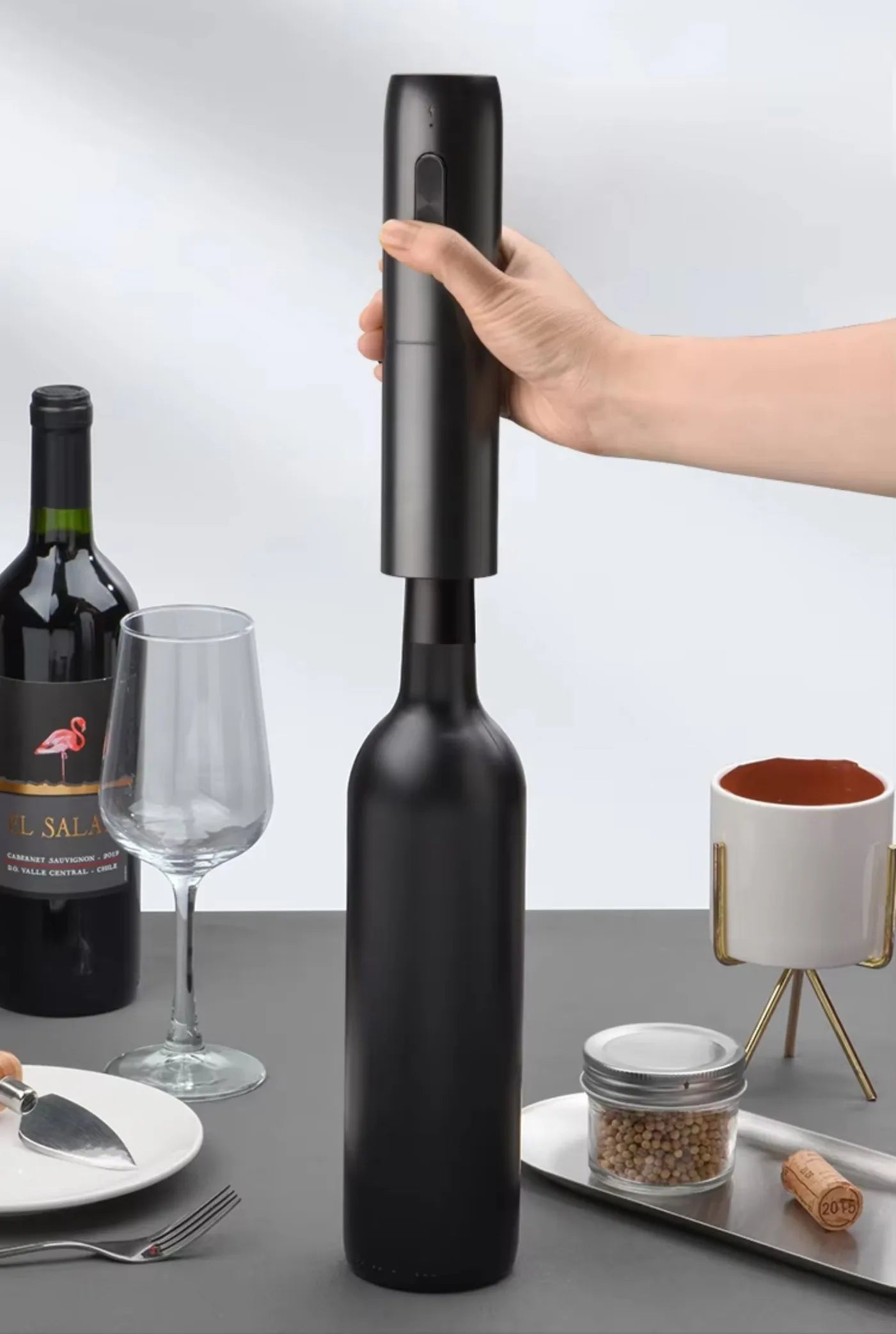 Electric Automatic Wine Opener Set Multifunction Red Wine Pourer & Stopper Ins Style Bottle Opener Gift Set for Home & Kitchen