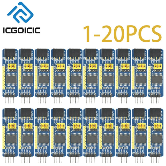 1-50PCS PCF8574 I2C 8-Channel GPIO Expander Module – 8-Bit I/O Extender for Arduino ESP32