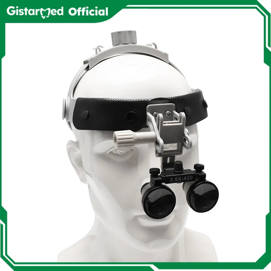 GISTARMED 2.5X/3.5X Dental LED Light Lamp Binocular 5W Adjustable Spotlight  Headlamp For Surgical Headlight