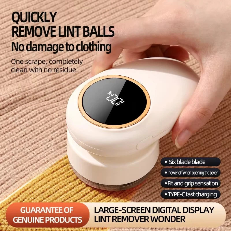 Electric Clothing Shaver Portable Garment Fabric Professional Lint Remover USB Charging Suitable for Sweaters Pants Cushions