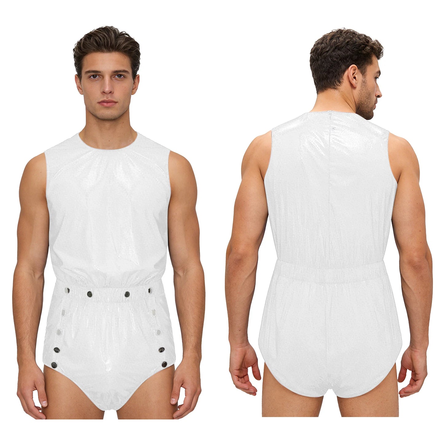 Men Women Waterproof Bodysuit Washable Leak-proof Diaper Cover Swimwear Clubwear Elderly Alzheimer Bedridden Adaptive Clothing