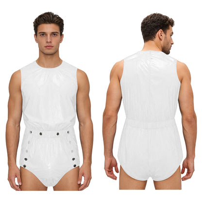 Men Women Waterproof Bodysuit Washable Leak-proof Diaper Cover Swimwear Clubwear Elderly Alzheimer Bedridden Adaptive Clothing