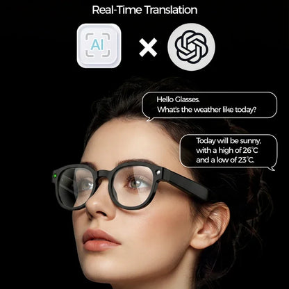 Xiaomi 4K AI Camera Glasses 800MP Multifunctional Photochromic Smart Glasses Bluetooth Calling Photo Video Music Translation New