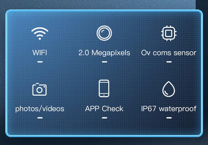 KERUI 2MP Industrial Endoscope Camera Single/Dual Lens Mini Inspection Camera for Iphone Waterproof Pipeline Borescope Type C