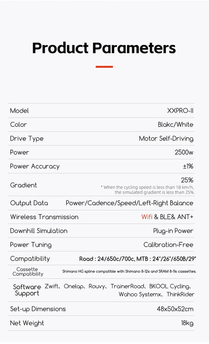 ThinkRider XXPRO Direct Drive  Smart Bike Trainer Max 2500W Indoor Training Generate electricity by oneself Bicycle Roller
