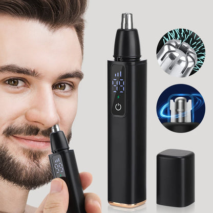 Electric Nose Hair Clipper Rechargeable Automatic Shaving Nose Trimmer Unisex Professional Washable Painless Nose Hair Trimmer