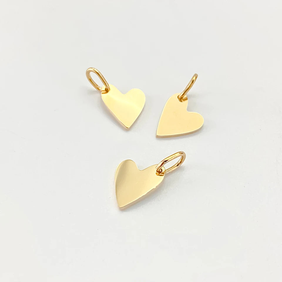 eManco Mother's Day Blank Heart Charms Stainless Steel Mirror Polished Pendant Making DIY Necklace Bracelet 48 Hour Shipping