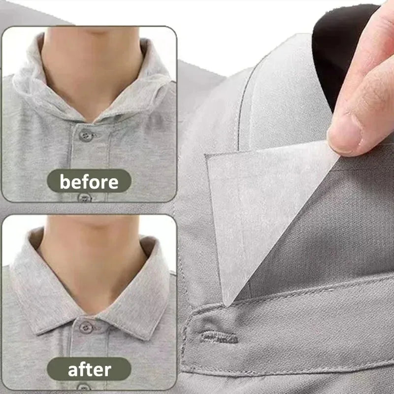 Shirt Polo Shirt Collar Paste Collar Shape Paste Triangle Collar Brace Without Curling Fixed Paste Collar Shape Paste