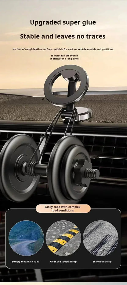 Magnetic Car Phone Holder Support Foldable Desktop Smartphone Mount Stand For Magsafe iPhone 16 15 14 13 12 For Samsung Xiaomi