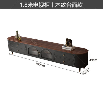 Vertical Vintage Tv Table Wood Heavy Luxury Design Tv Stand Living Room High End Muebles Para El Hogar House Accessories