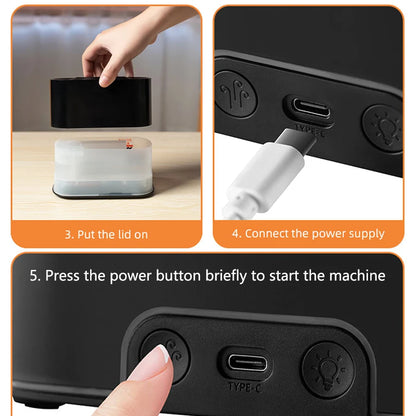 Colorful Flames Air Humidifier Essential Oils Humidifiers Flame Aroma Humidifier Mini Aroma Diffuser Aromatherapy USB Sprayer