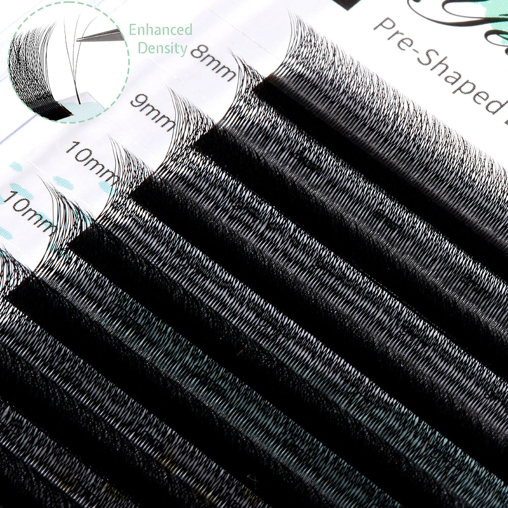 Yelix Narrow 3D W Shape Lashes Premade Fans Volume Eyelash Extensions Natural Soft Individual Lashes Hand Premium Lashes