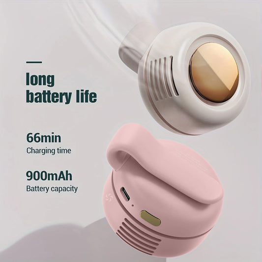 MF019 Mini Whirlwind Portable Snap On Charging Fan Waist Clip Mini Whirlwind Fan 3-Speed Handsfree Silent Strong Wind 2026 New