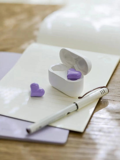 Bluetooth 5.3 Wireless Headphones Heart Shaped Earphones Woman HiFi Music Heart Earbuds Headset Fashion High Quality Girl Gifts