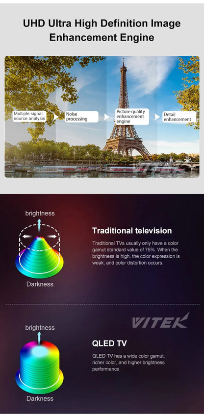LED 85 Inch Big Size Frameless 4K Smart TV Multi-language Wifi Online Television for Home Office