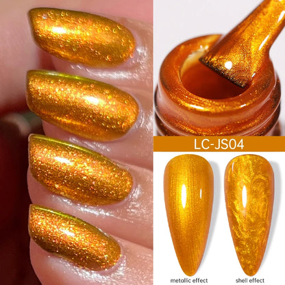 LILYCUTE Nude Crystal Rubber Base Gel Nail Polish Natural Color Semi Permanent UV Gel Soak Off Self Leveling Nail Gel Varnishes