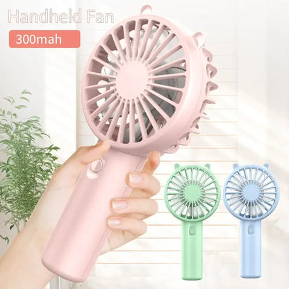 Portable Handheld Fan Small Cooling Fan USB Rechargeable Eyelash Eyelash Mute Cooler Handheld Fan Mini USB Rechargeable Desk