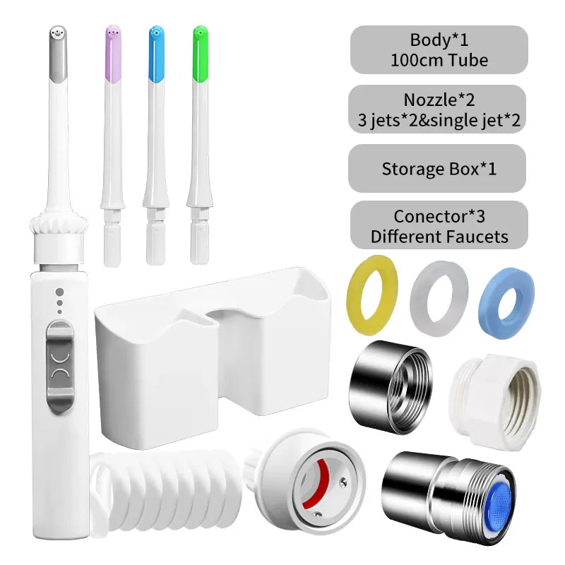Faucet Dental Scaler Home Portable Dental Scaler No Power Supply For Tartar Removal Oral Cleaning Water Dental Floss