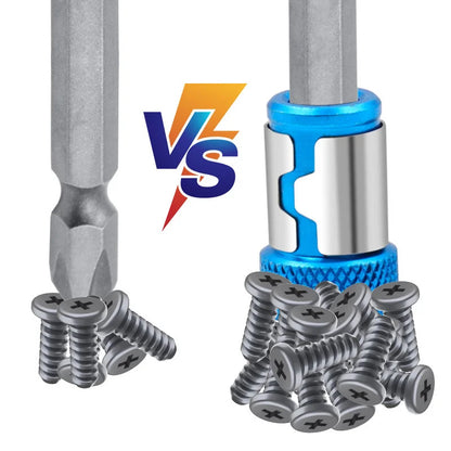 Clearance_Magnetic Ring Cross Phillips Screwdriver Bit Holder 6.35mm 1/4 Universal Alloy Anti-corrosion Strong Magnetizer Power