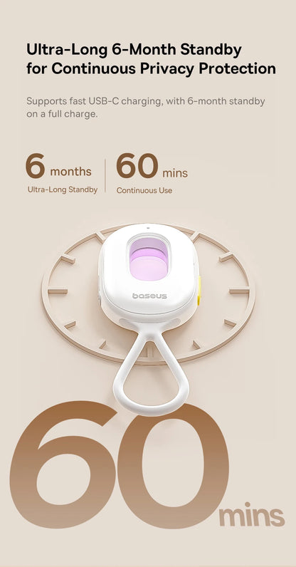 【New】Baseus Camera Detector Intelligent Hidden Camera Signal Gadget Security Alarm Anti Spy Candid Peeping Protection Detector