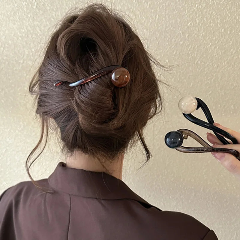 New Fashion Barrettes Retro S Shape Ponytail Twist Hair Clips Hairpins Twisted Hollow Out Shark Clips Headdress Hair Accessories