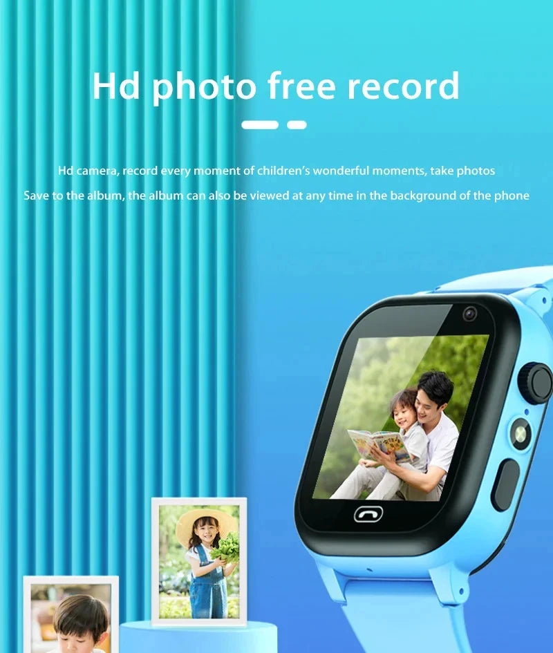 2026 Lenovo Kids Smart Watch SOS GPS Location Tracke Sim Card Call Child SmartWatch Camera Waterproof Watch Gift For Ios Android