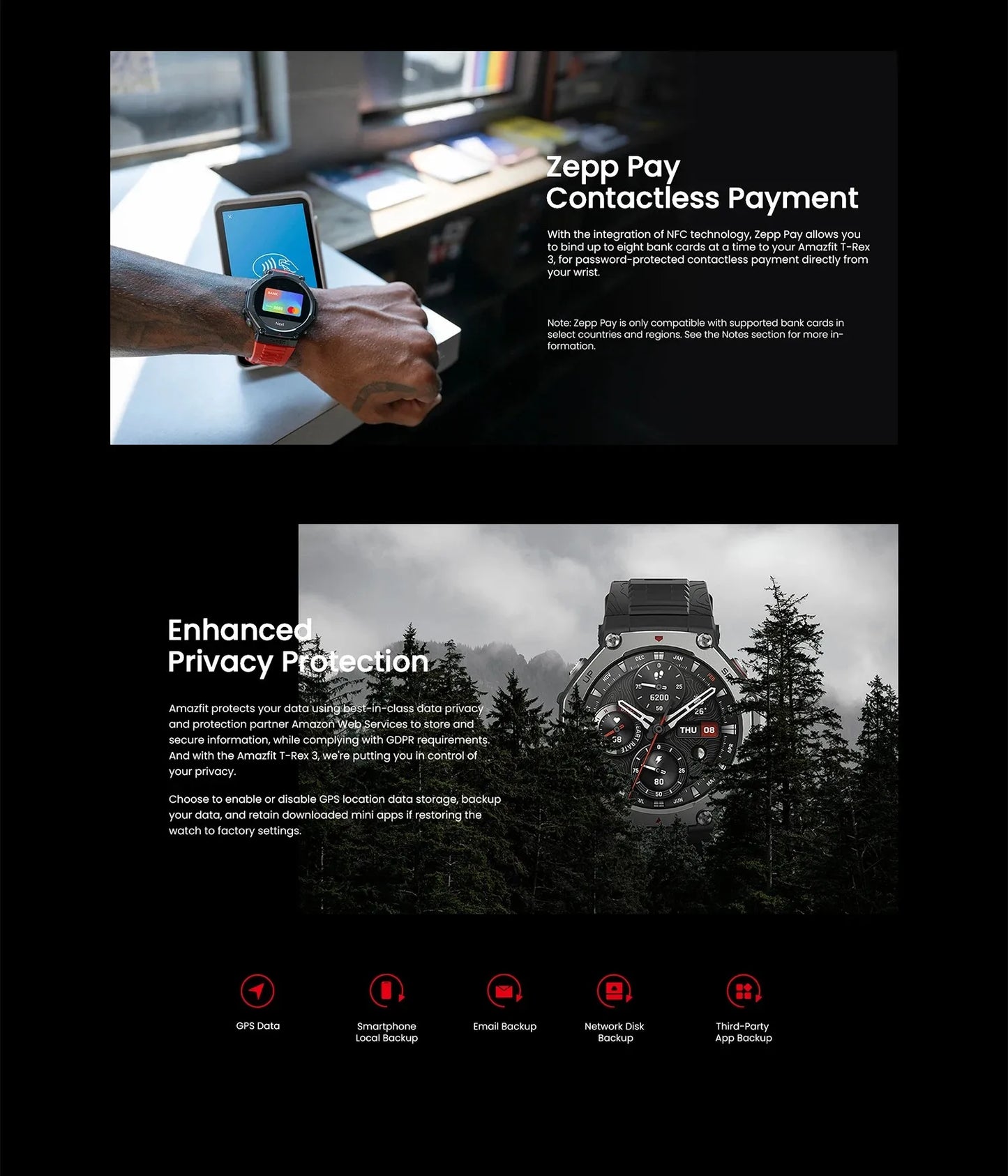 Amazfit T-Rex 3 Smartwatch 48mm AMOLED Display 6 Satellite Systems Dual Band GPS 170 Sports Mode Smart Watch