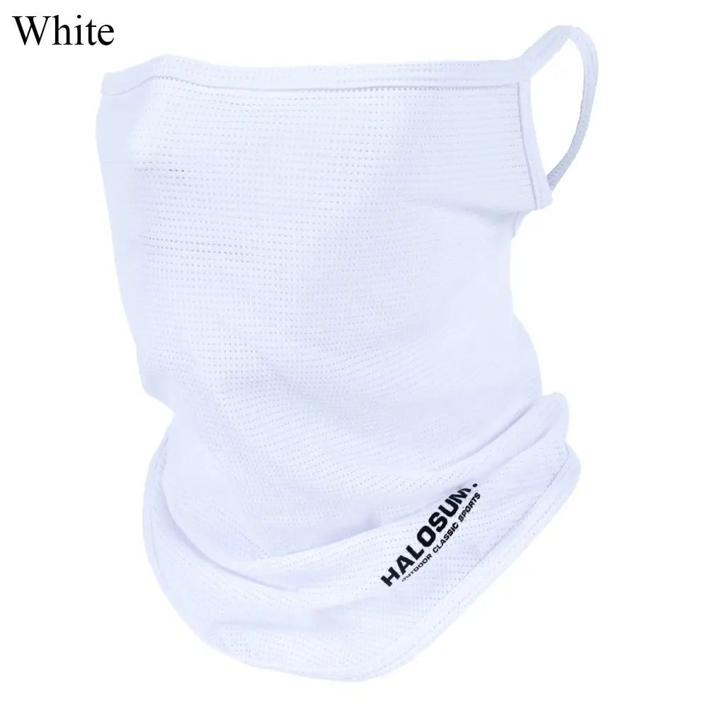 Full Face Mask Balaclava Breathable Sun UV Protection Summer Ice Silk Sun Protection Bike Mask Motorcycle Scarf Neck Gaiter