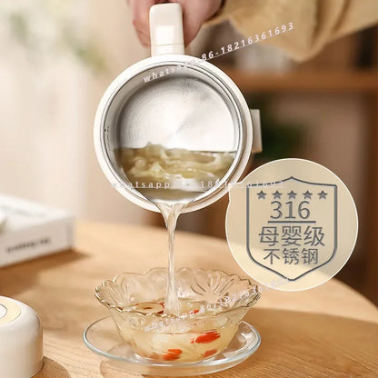 1pcs Automatic Portable Electric Cooking Pot Small Instant Noodle Pot Dormitory Multifunctional Integrated Pot