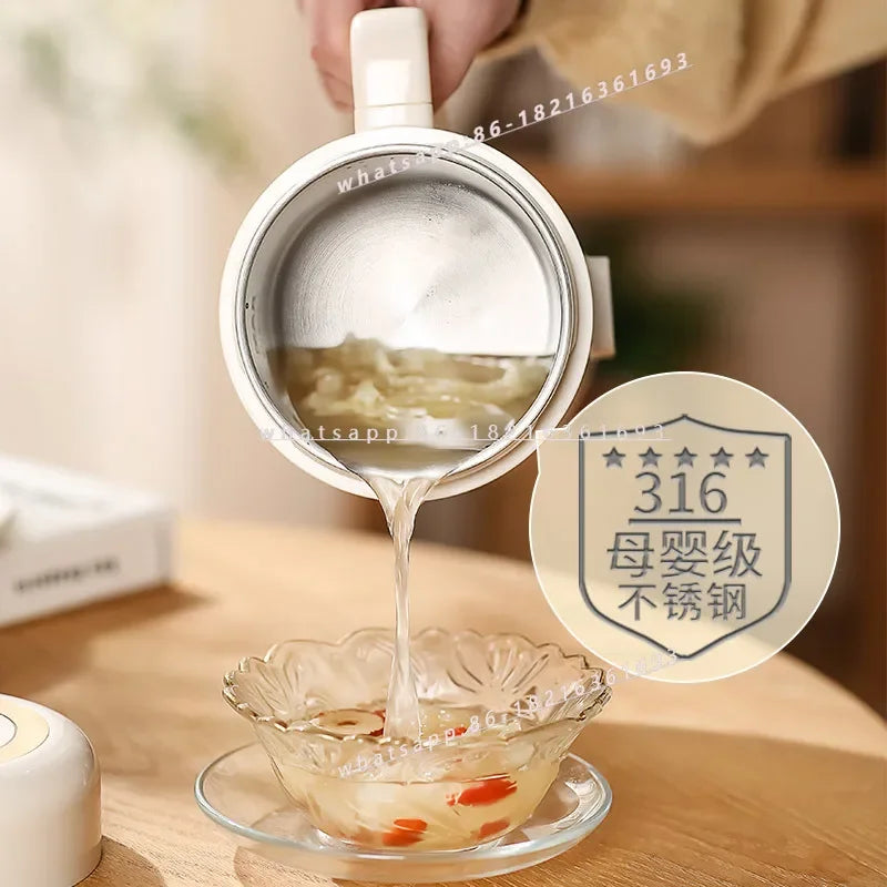1pcs Automatic Portable Electric Cooking Pot Small Instant Noodle Pot Dormitory Multifunctional Integrated Pot