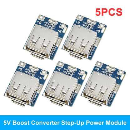 GREATZT 5V Boost Converter Step-Up Power Module Lithium Battery Charging Protection Board LED Display USB For DIY Charger 134N3P