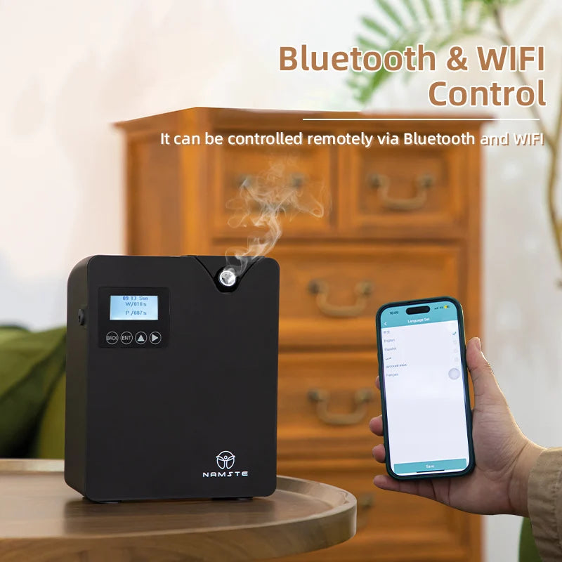 NAMSTE Scent Air Machine Home Essential Oil Diffuser With Smart Technology Bluetooth WiFi Aromatherapy Air Fresheners Sprayer