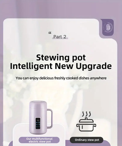 220V /110V Fully Automatic Mini Stew Pot Porridge Pot Household Electric Stew Pot Ceramic BB Soup Porridge Cooker EU/US Plug