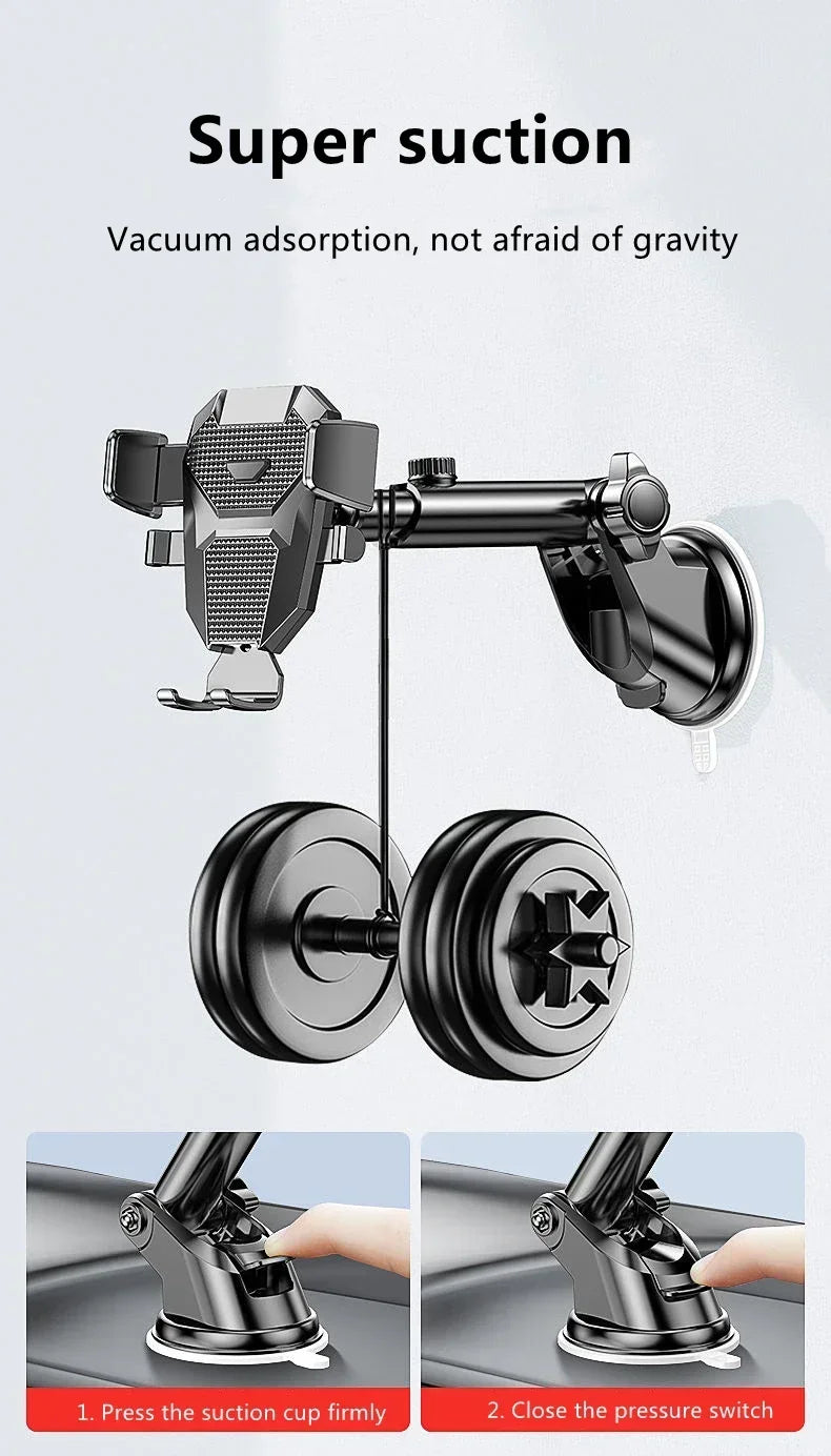 Universal Suction Cup Car Phone Holder Mount Stand for iPhone Samsung Xiaomi Huawei - Mobile Phone Sucker Support Bracket