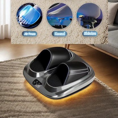 3D Shiatsu Foot Massager Machine with Kneading Heating Calf Massage Ideal Gift for Mom Dad Friends Christmas Mother's Day Gift (
