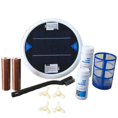 Solar Pool Purifier Ionizer Water Filter 85% Less Chlorine Prevent Algae Keeps Pool Clear Up To 15,000 Gal