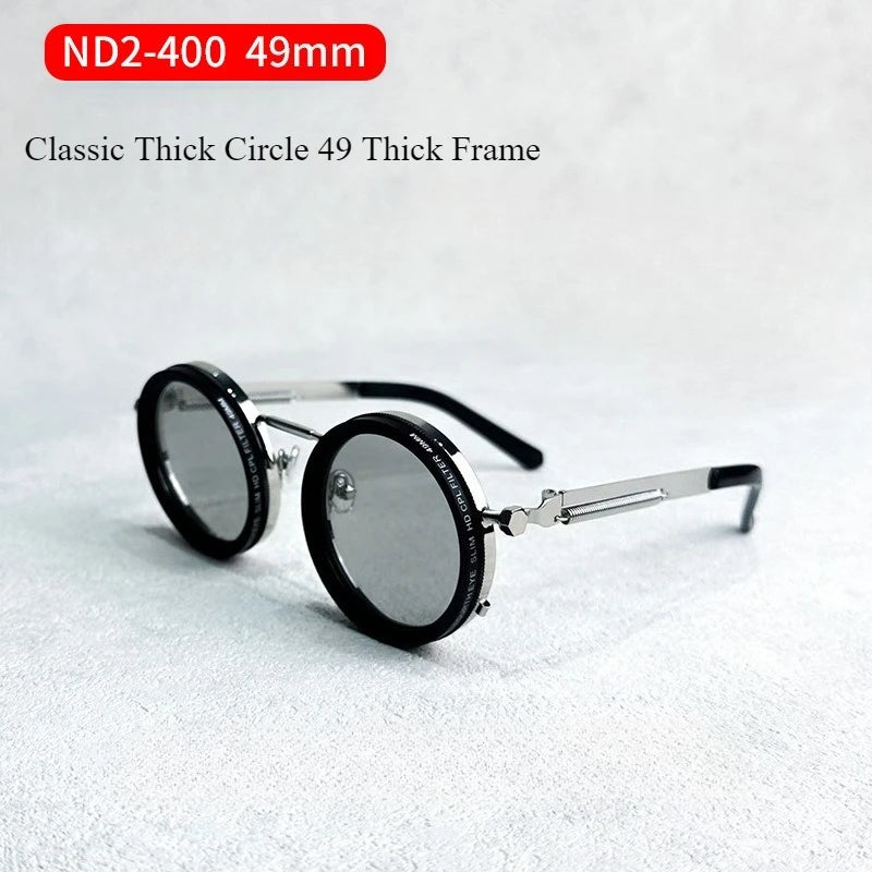 ND9 adjustable dimming sunglasses men women handmade innovative outdoor fishing UV400 polarized sun glasses support myopia lens