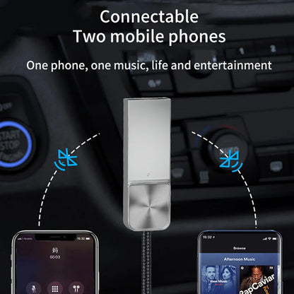 3.5mm Jack Adapter Bluetooth-Compatible 5.0 Receiver Audio Cable Wireless Receiver Car AUX For Bluetooth-Compatible Devices