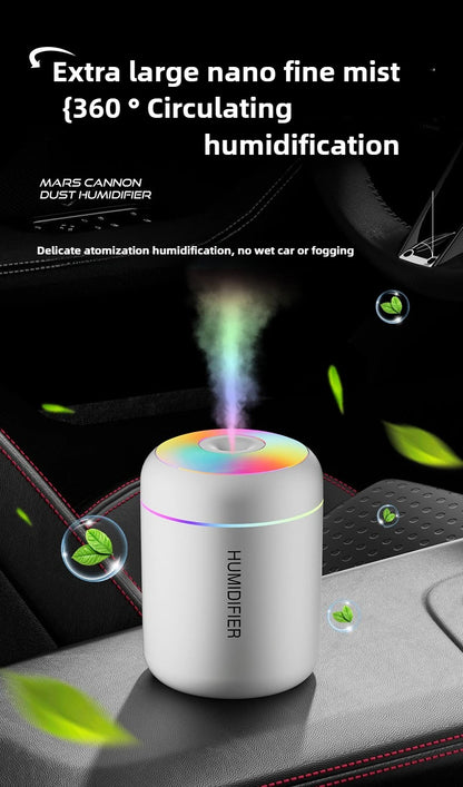 180ML USB Mini Air Humidifier Aroma Essential Oil Diffuser for Home Car Ultrasonic Mute Mist Maker Diffuser with LED Color Lamp