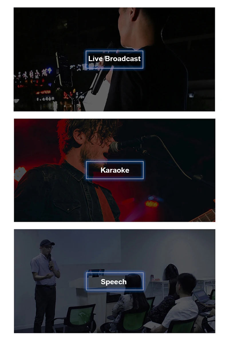 UHF Wireless Handheld Dynamic Karaoke Microphone Bluetooth Receiver Performing Professional Home Reverb High and Low Bass